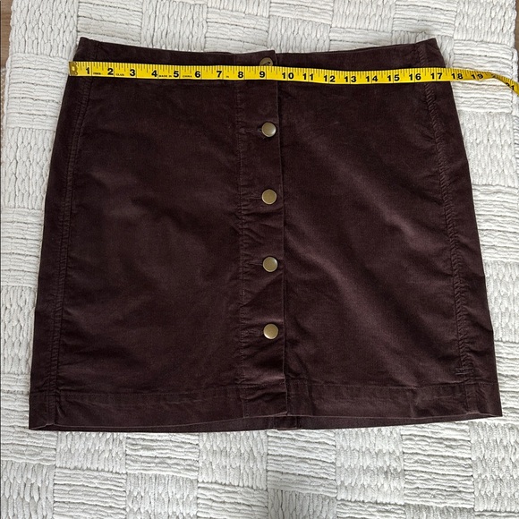 Toad & Co brown corduroy midi skirt - Picture 3 of 7